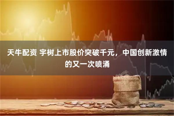 天牛配资 宇树上市股价突破千元，中国创新激情的又一次喷涌